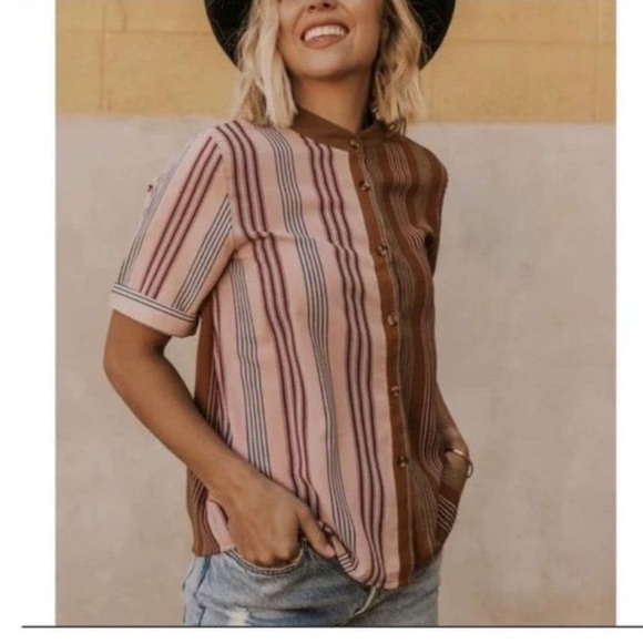 Roolee Tops - Roolee two colored button down shirt M